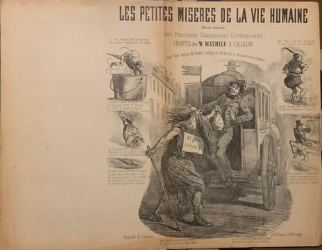 Les petites misères de la vie humaine. Œuvre sociale  des principaux chansonniers contemporains, chantée par M. Mathieu à l'Alcazar.. PARTITION - ...