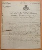 Lettre autographe signée à Monsieur Maignet , notaire Royal à St Etienne de Montluc.. BOURMONT Louis Auguste Victor de Ghaisne, Lieutenant -Général, ...