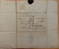 Lettre autographe signée à Monsieur Maignet , notaire Royal à St Etienne de Montluc.. BOURMONT Louis Auguste Victor de Ghaisne, Lieutenant -Général, ...