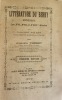  Littérature du Berry. Poésie. Les XVIe, XVIIe et XVIIIe siècles avec François Habert, Michel Baron, Gabriel Bounyn, Guimond de La Touche, par Auguste ...