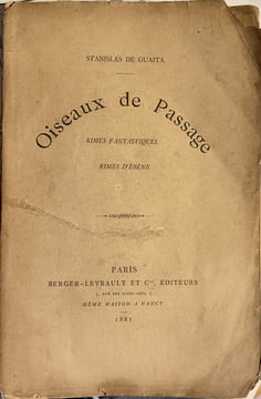 Oiseaux de passage. Rimes fantastiques, rimes d'ébène.. GUAITA Stanislas de.