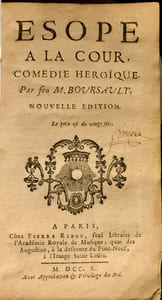 Esope à la Cour, comédie héroïque par feu Monsieur Boursault. Nouvelle édition.