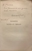 Rimes neuves et vieilles. Avec une pr&eacute;face de George Sand.. SILVESTRE Armand.