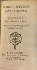M&eacute;ditations chrestiennes, par l'auteur de la Recherche de la v&eacute;rit&eacute;.... ( MALEBRANCHE Nicolas de).