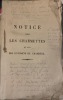  Notice sur les Charmettes et sur les environs de Chamb&eacute;ry.Troisi&egrave;me edition retouch&eacute;e et augment&eacute;e.. ( RAYMOND Georges-Marie) .