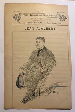 Les Hommes d'aujourd'hui. N° 205 et 374 Jean Ajalbert, dessin de Demare. Les Hommes d'aujourd'hui.