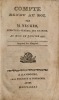 Compte rendu au Roi, par M. Necker,... au mois de janvier 1781. Imprim&eacute; par ordre de sa majest&eacute;. Suivi de: M&eacute;moire sur l'&eacute;tablissement des ...