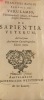 Francisci Baconi baronis de Verulamio, Vice-Comitis S Albani, & Summi Angli&aelig; Cancellarii: De Sapientia Veterum, … Editio Nova.. BACON Francis.