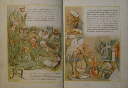 En remontant ! voyage du présent au passé, par Eudoxie Dupuis... Illustrations de R. André.
