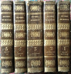 Oeuvres complètes de Buffon. Précédées d'une notice historique et de considérations générales sur le progrès de l'influence philosophique des sciences naturelles depuis cet auteur jusqu'à nos jours, par M. Geoffroy Saint-Hilaire,...