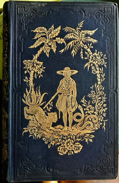 Aventures de Robinson Crusoé par Daniel De Foé (sic !) . Traduction nouvelle illustré de 20 grands dessins par Bouchot , gravés par Tridon, Bertrand ...