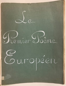 Le Premier Poème Européen. L'If, le bouleau et le chêne.