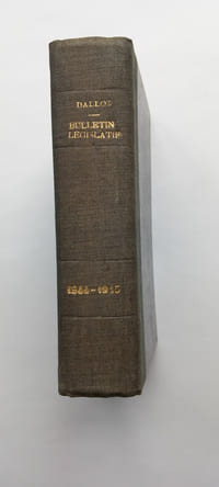 Bulletin législatif.
Ordonnances, lois, décrets, arrêtés, circulaires, etc.
Année 1944 (et année 1945).
Paris. Jurisprudence générale Dalloz.
