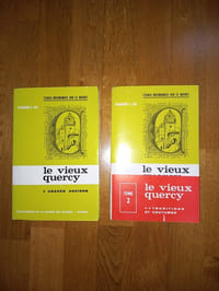 LE VIEUX QUERCY. Usages anciens (et tome 2. Traditions et coutumes.)
5e édition préparée par Georges Bessière, dessins originaux de Bertheline Monteil, notice sur le Chanoine Sol par M.Fourgous. Le volume se termine par la bibliographie générale des écrits de M. Sol, dressée par M. Calmon.
( pour le tome 2; 4e édition illustrée de fac-simile de documents anciens. Le volume se termine par un index analytique des deux tomes)
Bibliothèque de la maison des œuvres. Cahors. 1980 (et 1986).