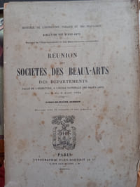 Réunion des sociétés des beaux-arts des départements. 1904.
Ouvrage orné de 61 gravures (et photos).
Paris. Plon-Nourrit.1904.