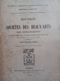 Réunion des sociétés des beaux-arts des départements. 1901.
Ouvrage orné de 68 planches.
Paris. Plon-Nourrit. 1901.