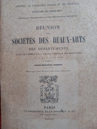 Réunion des sociétés des beaux-arts des départements. 1903.
Ouvrage orné de42 planches.
Paris. Plon-Nourrit. 1903.