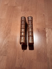 L'ALCORAN de MAHOMET.
Traduit de l'arabe par André du Ryer, Sieur de la Garde Malezair.
Nouvelle édition, revue, corrigée et augmentée des observations historiques et critiques sur le Mahométisme, ou traduction du Discours Préliminaire mise à la tête de la version angloise de l'Alcoran, publiée par George Sale.
Tome premier (et tome second).
Amsterdam et Leipzig.
Arkstée et Merkus. 1770.