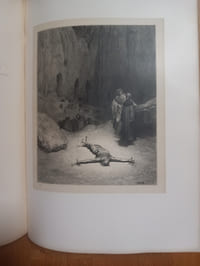 L'ENFER
Avec les dessins de Gustave DORÉ.
Traduction française de Pier-Angelo Fiorentino
Accompagnée du texte italien.
Paris. Hachette et Cie. 1862.