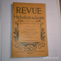Revue Hebdomadaire. 12e année. N° 1. décembre 1902.