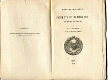 Quelques monuments de la sculpture funéraire des XVe et XVIe siècles - Extraits des procès-verbaux de la Société nationale des antiquaires de France