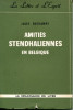 Amitiés stendhaliennes en Belgique. Dechamps, Jules