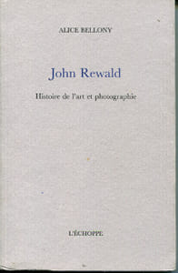 John Rewald Histoire de l'art et photographie