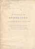 Dessins de Rembrandt - collection du Dr. W. R. Valentiner aussi d'autres maîtres de l'école hollandaise. Mensing, Ant. W. M.