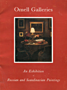 An exhibition of russian and scandinavian paintings. Anonyme