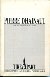 Pierre Dhainaut - Sources n°5