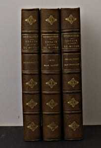 Voyage autour du monde - 3 volumes - Australie - Java, Siam, Canton - Pékin, Yeddo, San Francisco
