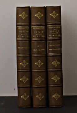 Voyage autour du monde - 3 volumes - Australie - Java, Siam, Canton - Pékin, Yeddo, San Francisco. Le comte de Beauvoir