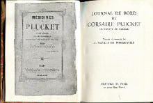 Journal de bord du corsaire Plucket lieutenant de vaisseau