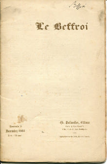 Le Beffroi, Art & Littérature modernes - Novembre 1900. Bocquet, Léon (dir.)