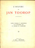 L'oeuvre de Jan Toorop - Diverses provenances et successions - vente publique à Amsterdam le 21 décembre 1926.... 