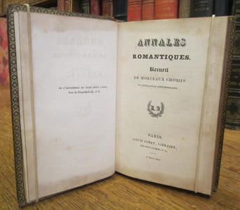 Annales romantiques. Recueil de morceaux choisis de littérature Contemporaine