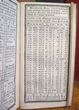Calendrier de la République Françoise, tiré des Ephémérides, pour l'Année Mil sept cent quatre-vingt-treize ; contenant le Lieu du Soleil, son Lever, ...