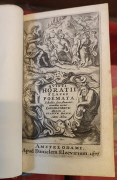 Quinti Horatii Flacci Poëmata, Scholiis Sive Annotationibus instar. Commentarii Illustrata, a Ioanne Bond. Editio Nova. HORACE