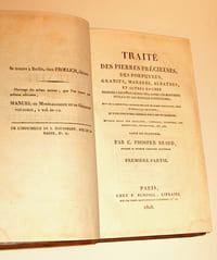 Traité des pierres précieuses, des porphyres, granits, marbres, albatres, et autres roches propres à recevoir le poli et à orner les monumens publics et les edifices particuliers (.)