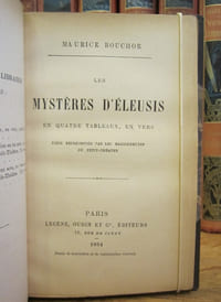 Les Mystères d'Eleusis, en quatre tableaux, en vers. Pièce représentée par les Marionnettes du Petit-Théâtre