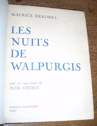 Les Nuits de Walpurgis. Avec 12 eaux-fortes de Jean Oberlé