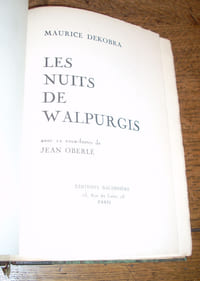 Les Nuits de Walpurgis. Avec 12 eaux-fortes de Jean Oberlé