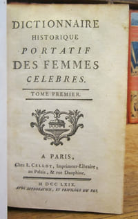 Dictionnaire historique portatif des femmes célèbres. (Tomes 1 et 2)