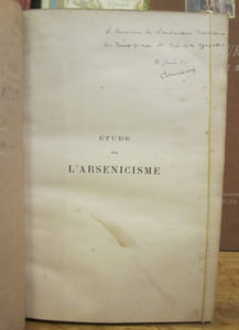 Etude sur l'arsenicisme