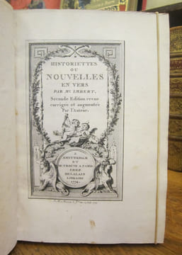 Historiettes ou Nouvelles en vers. Seconde Edition revue corrigée et augmentée par l'Auteur. IMBERT (Barthélemy)