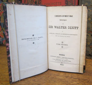 Chefs-d'oeuvre historiques de Sir Walter Scott ou Portraits, tableaux, et descriptions historiques tirés des romans de cet auteur