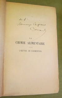 La Chimie alimentaire dans l'oeuvre de Parmentier