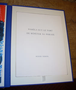 Paméla eut le tort de répéter sa phrase. Nouvelle. Ornée par Bengt Lindström