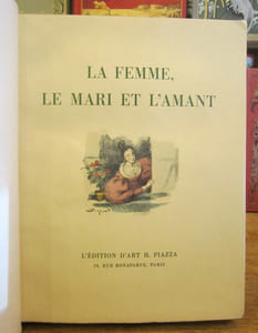 La Femme, le mari et l'amant. Lithographies originales de Ferdinand Fargeot
