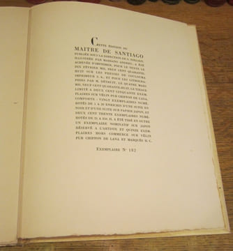 Le Maître de Santiago. Lithographies de Mariano Andreu. MONTHERLANT (Henry de)